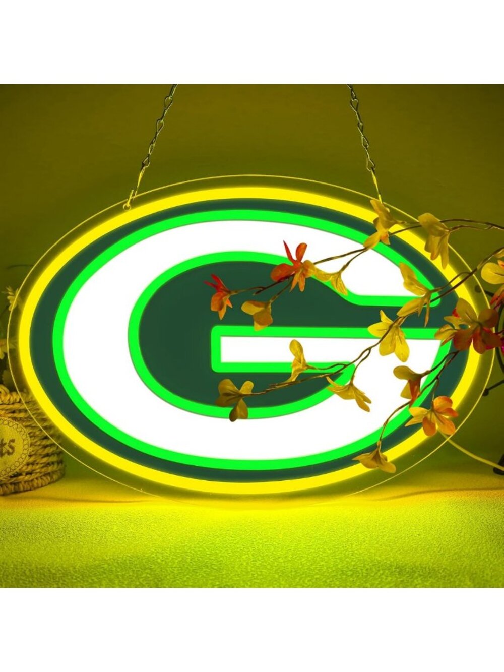 Neon LED Wall Sign for Football Lovers - Light Up Rugby Decor for Man Cave